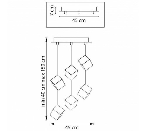Подвесная люстра Lightstar Qubica 805569