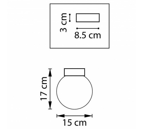 Накладной светильник Lightstar Globo 812017