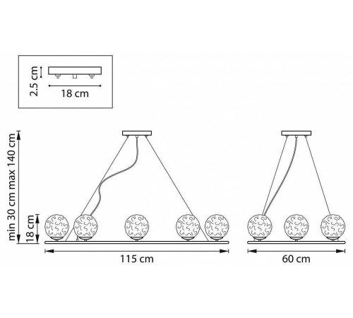 Подвесная люстра Lightstar Bari 815287