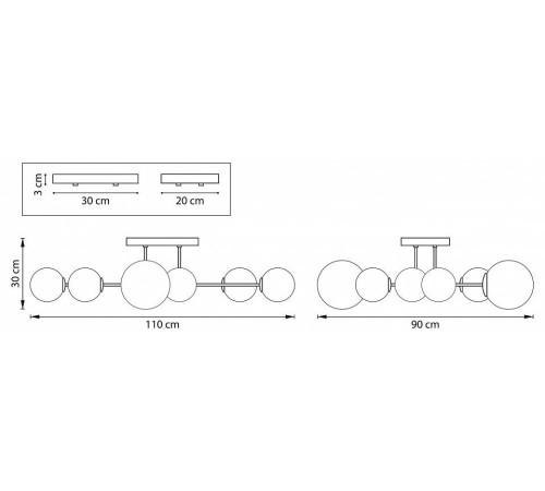 Люстра на штанге Lightstar Croco 815380