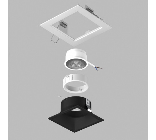 Встраиваемый светильник Lightstar Domino D51607WMOD