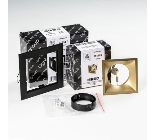 Встраиваемый светильник Lightstar Domino D51703BMOD