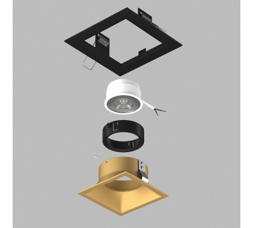 Встраиваемый светильник Lightstar Domino D51703BMOD
