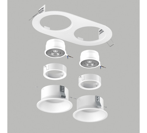 Встраиваемый светильник Lightstar Domino D6560606WMOD