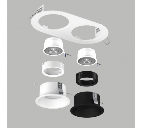 Встраиваемый светильник Lightstar Domino D6560607WBMOD