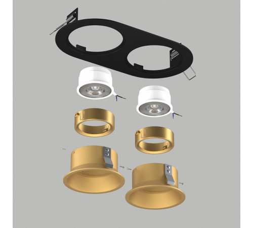 Встраиваемый светильник Lightstar Domino D6570303GMOD