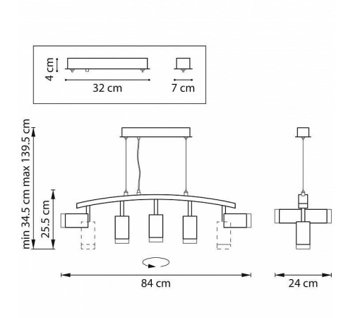 Подвесной светильник Lightstar Rullo LR7353650