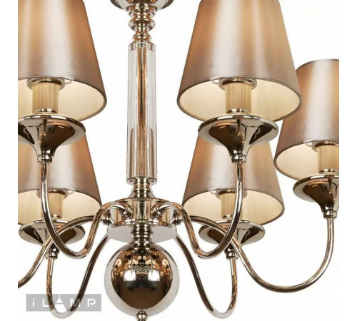 Подвесная люстра iLamp Rolling P2406-6 Nickel