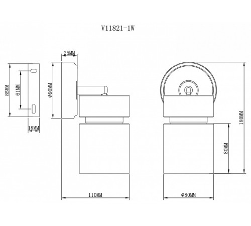 Спот Moderli Almero V11821-1W
