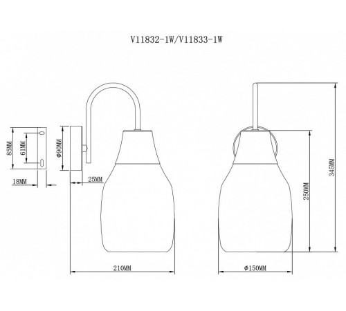 Бра Moderli Adalina V11832-1W