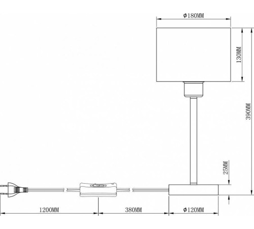 Настольная лампа декоративная Moderli Room V2732-1T