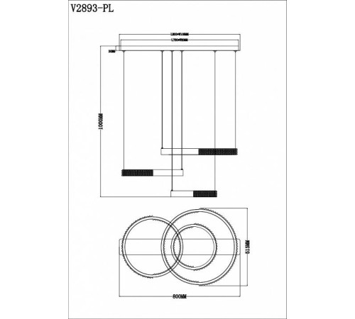 Подвесной светильник Moderli Novas V2893-PL