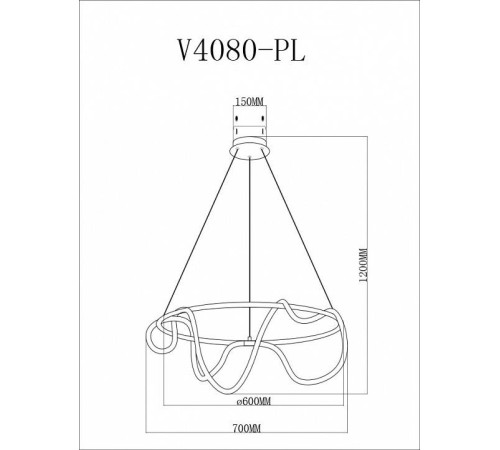 Подвесной светильник Moderli TRUE V4080-PL