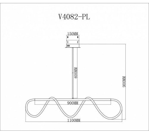 Светильник на штанге Moderli TRUE V4082-PL