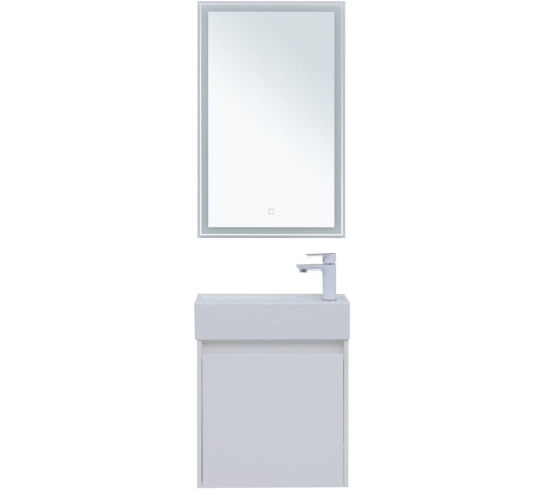 Набор мебели для ванной Aquanet Nova Lite 50 1 дверь белый глянец 00302531