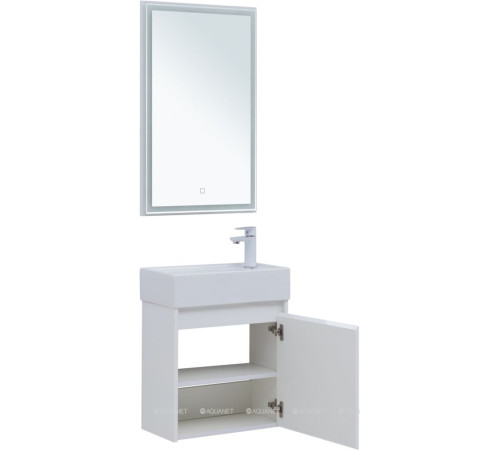Набор мебели для ванной Aquanet Nova Lite 50 1 дверь белый глянец 00302531