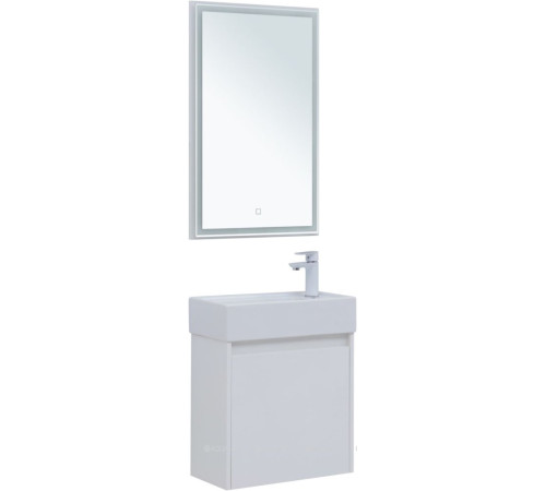Набор мебели для ванной Aquanet Nova Lite 50 1 дверь белый глянец 00302531