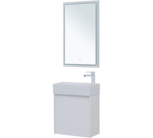 Набор мебели для ванной Aquanet Nova Lite 50 1 дверь белый глянец 00302531