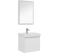 Набор мебели для ванной Aquanet Nova Lite 60 1+1 ящик белый глянец 00242922