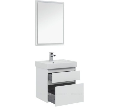 Набор мебели для ванной Aquanet Nova Lite 60 2 ящика белый глянец 00242921