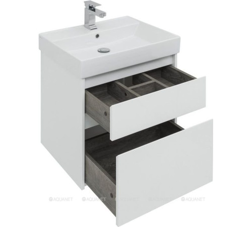 Набор мебели для ванной Aquanet Nova Lite 60 2 ящика белый глянец 00242921