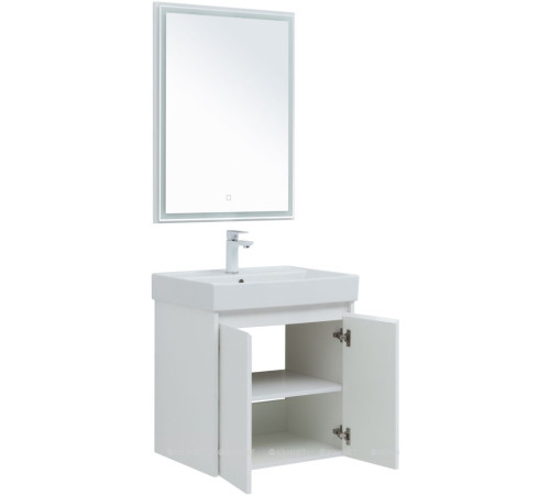 Набор мебели для ванной Aquanet Nova Lite 60 2 двери белый глянец 00302532