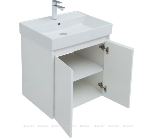 Набор мебели для ванной Aquanet Nova Lite 60 2 двери белый глянец 00302532