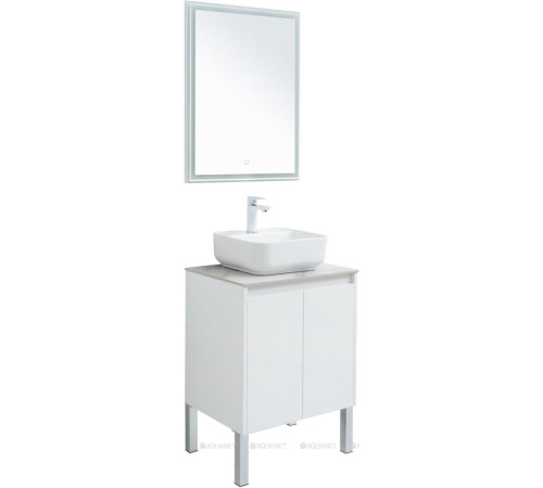 Набор мебели для ванной Aquanet Nova Lite 60 2 двери белый глянец 00302532