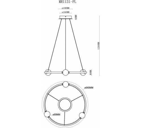Подвесной светильник MyFar Victory MR1131-PL