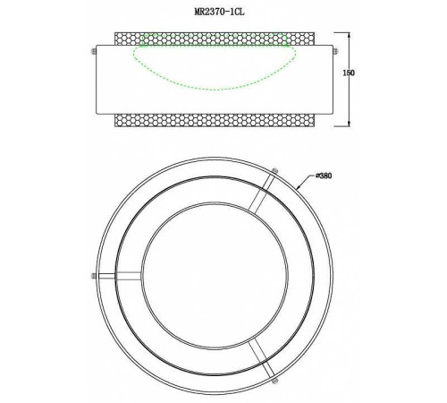 Накладной светильник MyFar Anders MR2370-1CL
