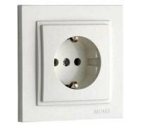Розетка с заземлением Mono Electric Despina 102-010021-117