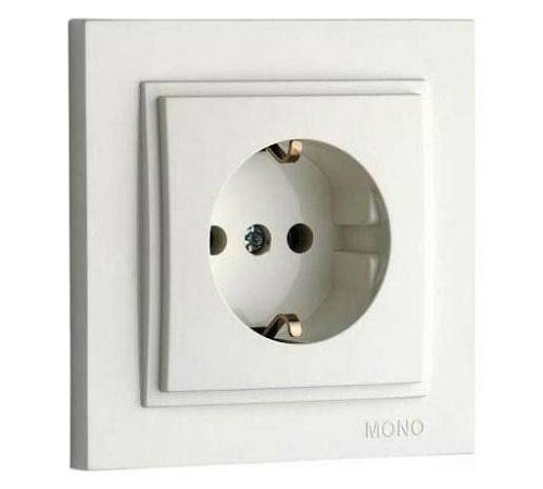 Розетка с заземлением Mono Electric Despina 102-010021-117