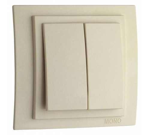 Выключатель двухклавишный Mono Electric Larissa 103-171725-102