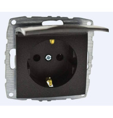 Розетка с заземлением с крышкой, без рамки Mono Electric Despina / Larissa 500-002021-118