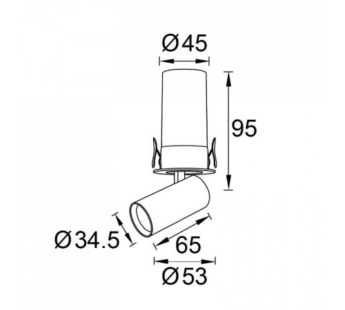 Встраиваемый светильник на штанге Mantra GARDA 9145