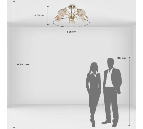 Люстра на штанге De City Блеск 21 315016105