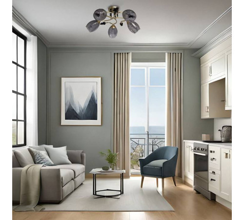 Люстра на штанге De City Клэр 4 463012505