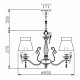 Подвесная люстра Maytoni Bird 3 лампы ARM013-03-W