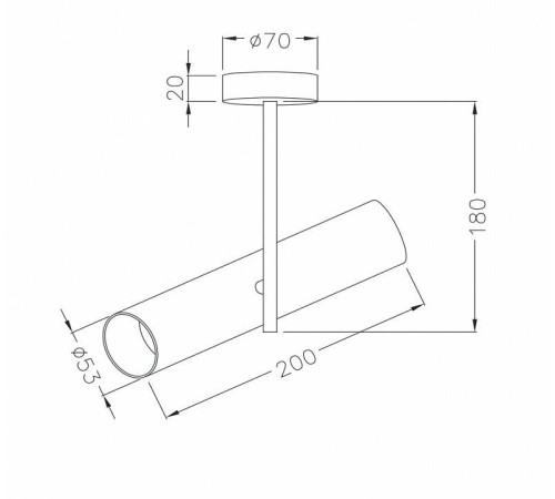Светильник на штанге Maytoni Elti C020CL-01W