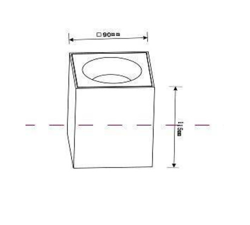 Накладной светильник Maytoni Zoom C030CL-01B