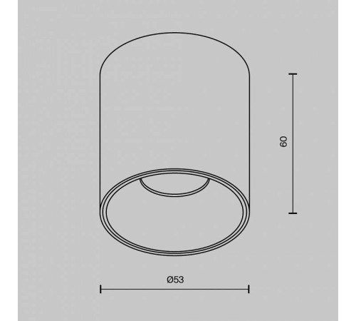 Накладной светильник Maytoni Alfa LED C064CL-5W4K-RD-B