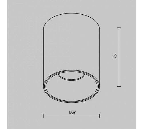 Накладной светильник Maytoni Alfa LED C064CL-8W2.7K-RD-B