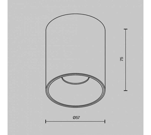 Накладной светильник Maytoni Alfa LED C064CL-8W4K-RD-WB