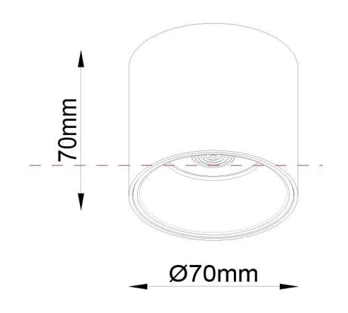 Накладной светильник Maytoni Alfa LED 12 Вт 3000 K C064CL-L12B3K