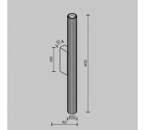 Бра Maytoni Calipso 12 Вт 2700 К C082WL-12W2.7K-B