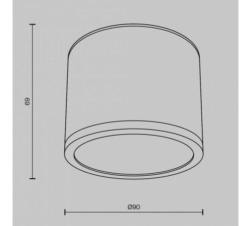 Накладной светильник Maytoni Rendo C095CL-GX53-W