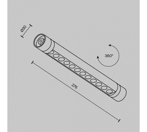 Модульный светильник Maytoni Points C149CL-L300-6W3K-B