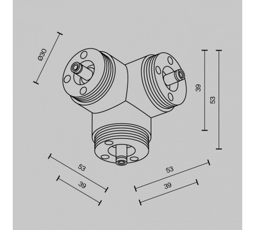 Соединитель Y-образный для треков Maytoni CA016TC-B
