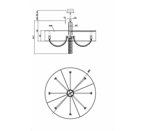 Подвесной светильник Maytoni Talento DIA008PL-08CH
