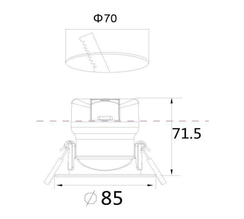 Встраиваемый светильник Maytoni Phill DL014-6-L9W